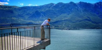 The terrace of the thrill in Tremosine: best view on Garda Lake